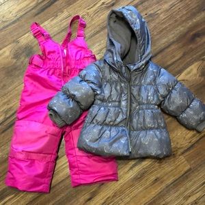 Baby Winter Coat and Snow Bibs